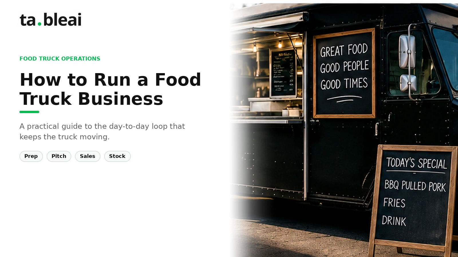 How to Run a Food Truck Business (Day-to-Day Operations)