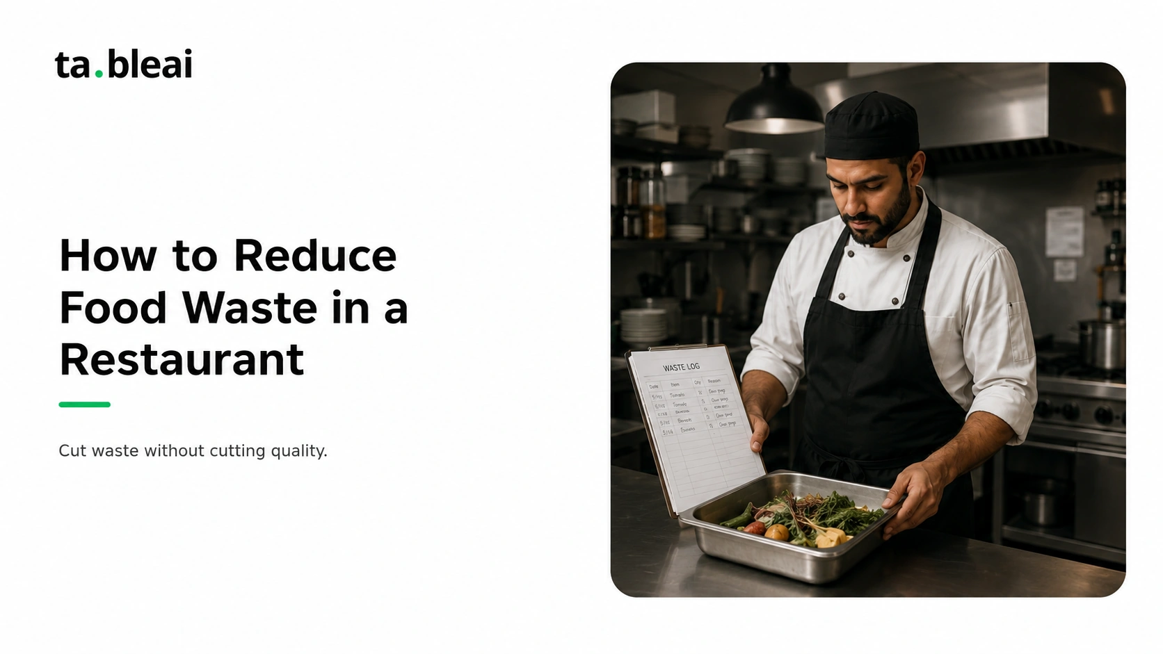 How to Reduce Food Waste in a Restaurant (Without Cutting Quality)
