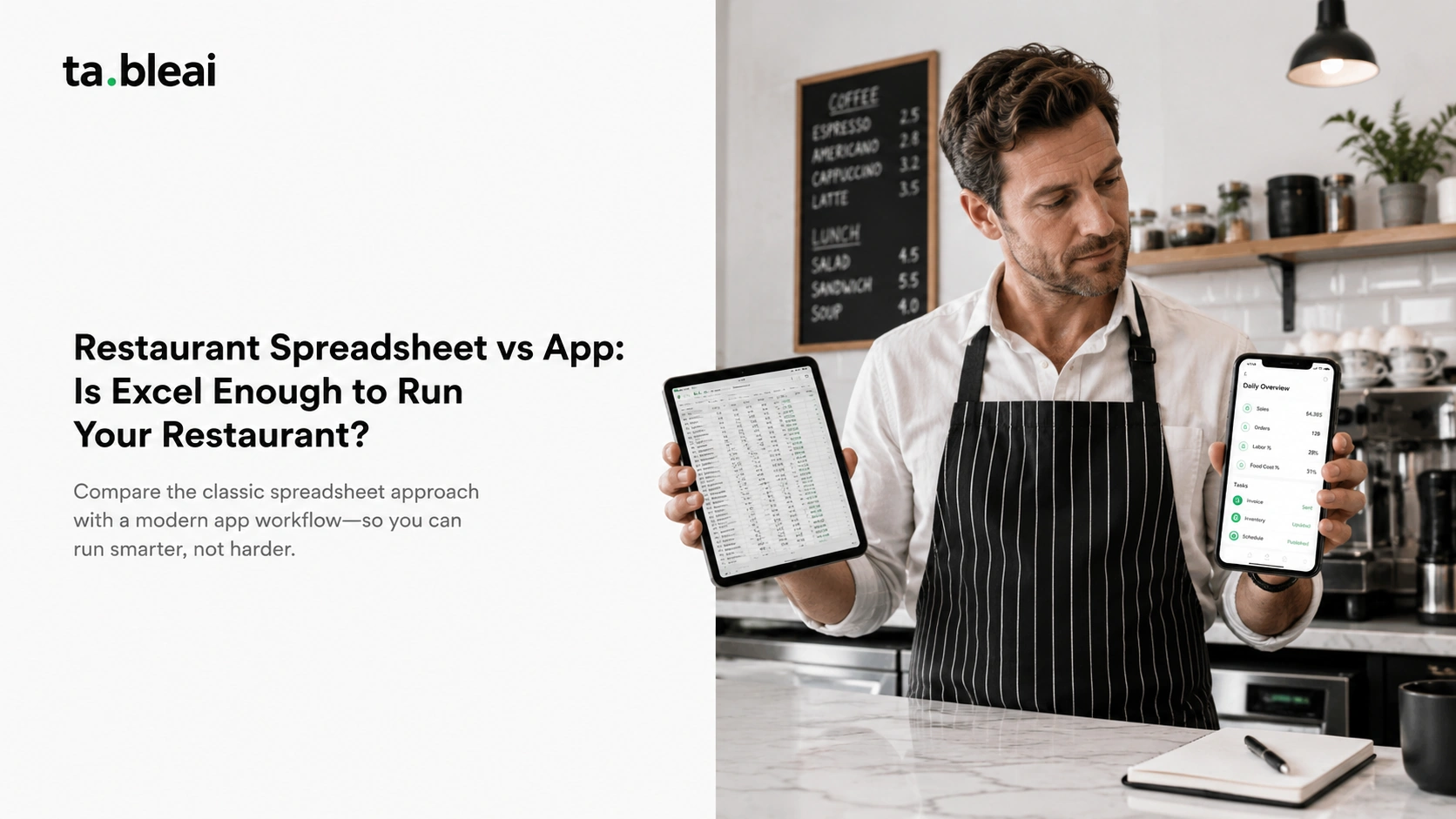 Restaurant Spreadsheet vs App: Is Excel Enough to Run Your Restaurant?