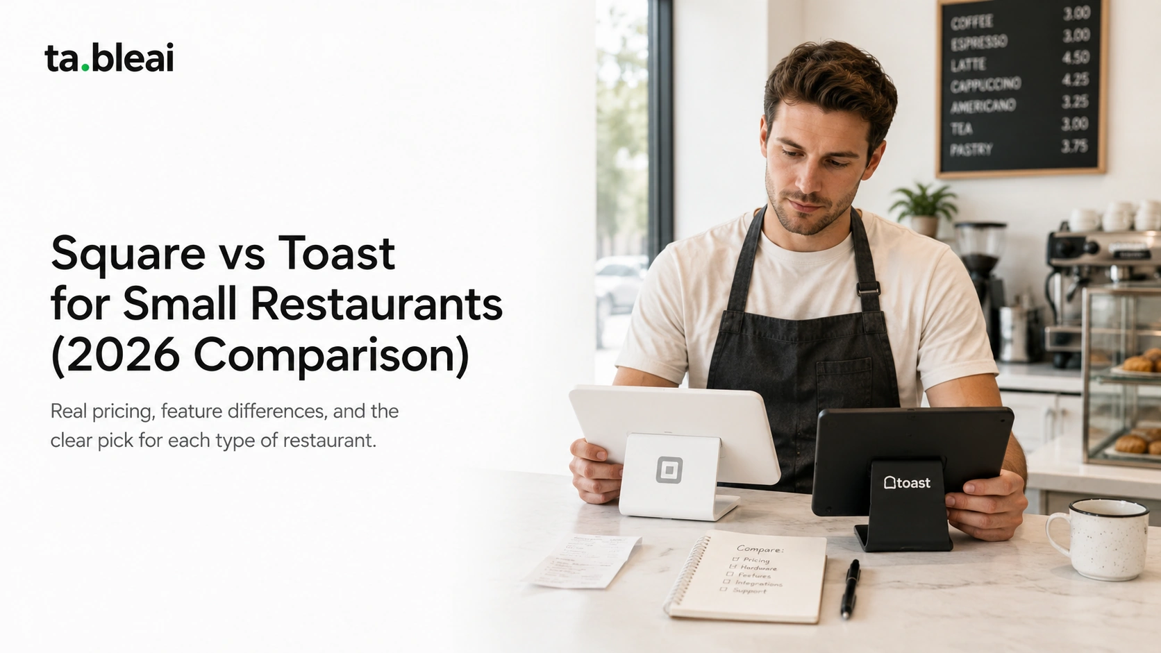 Square vs Toast for Small Restaurants (2026 Comparison)