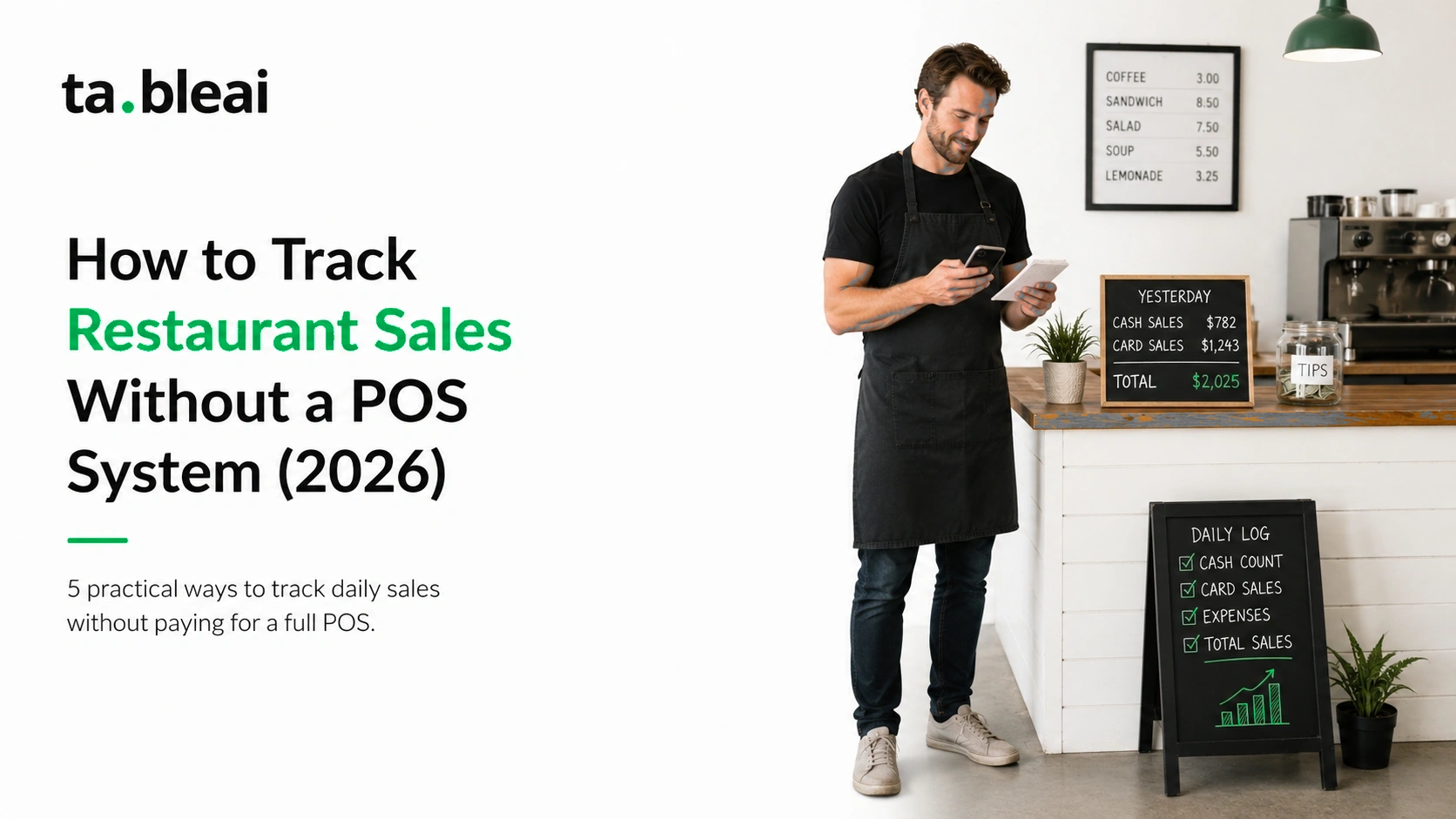 How to Track Restaurant Sales Without a POS System (2026)