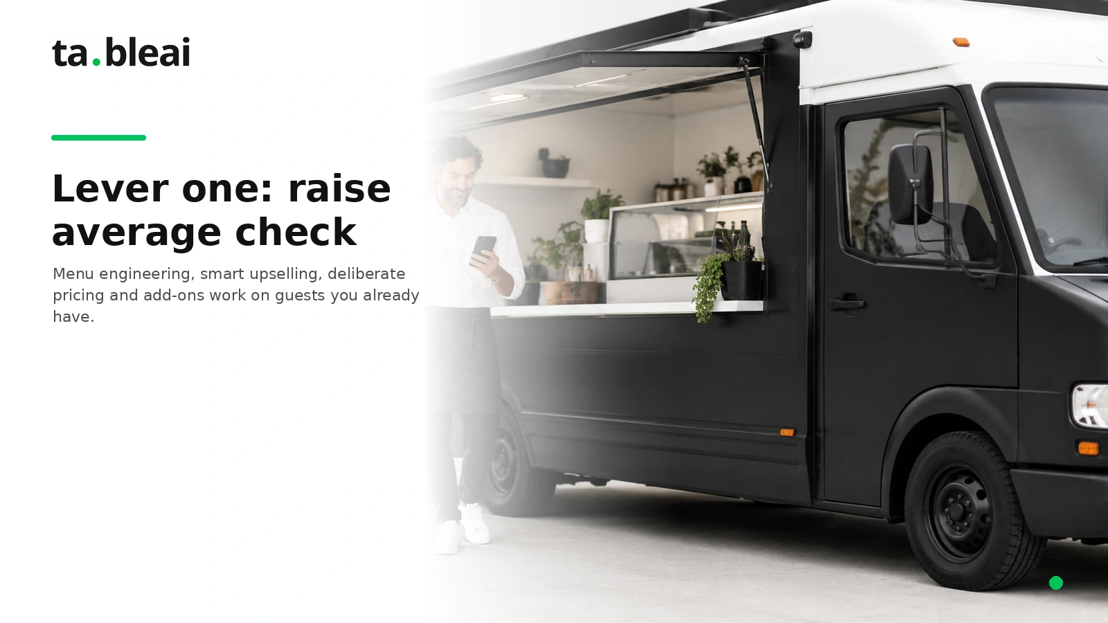 Raising average check is the fastest sales lever