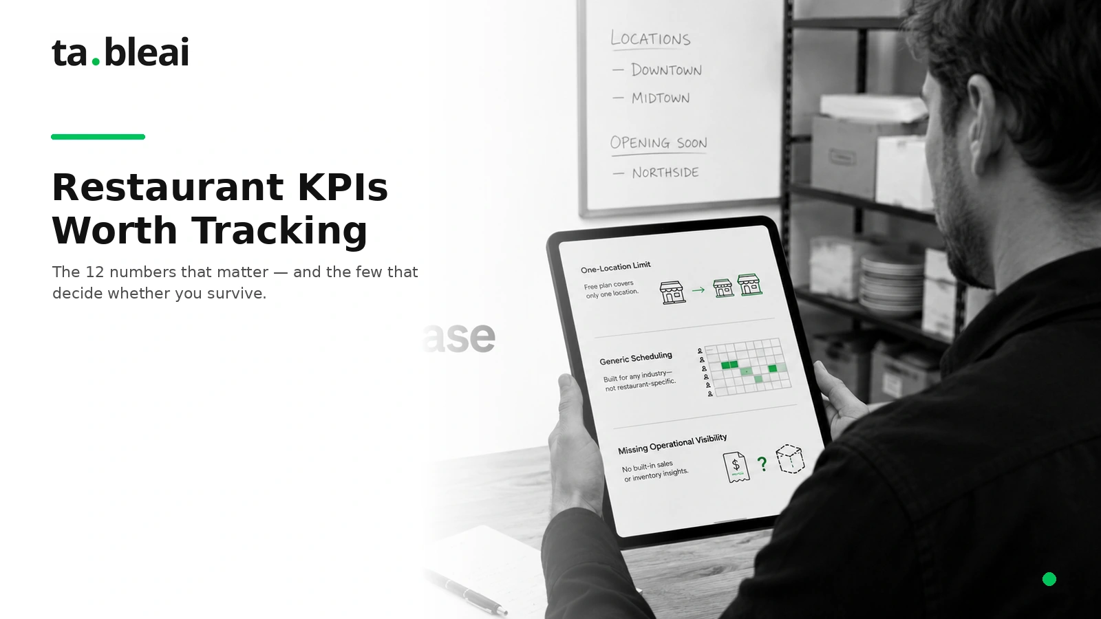 Restaurant KPIs: The 12 Numbers Worth Tracking (and How to Read Them)