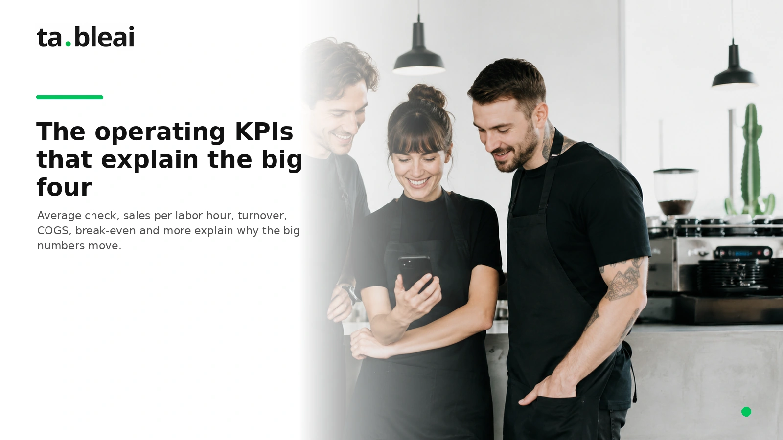 Operating KPIs that explain the big four