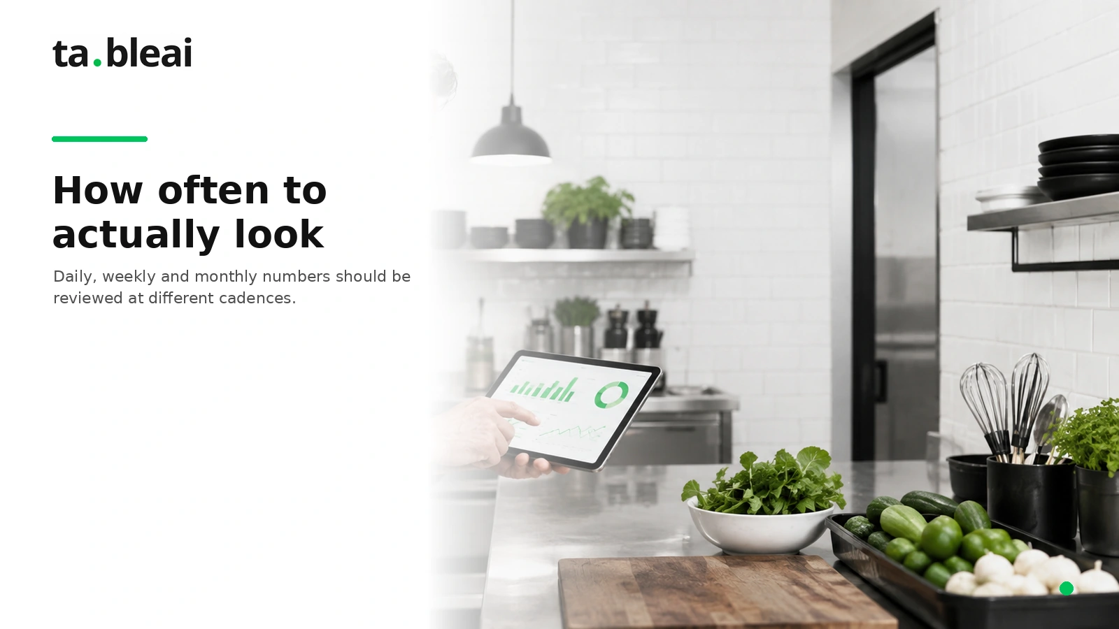 How often to check restaurant KPIs