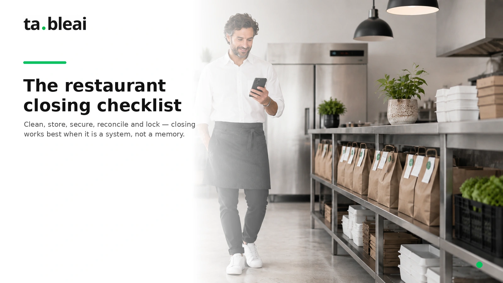 The restaurant closing checklist