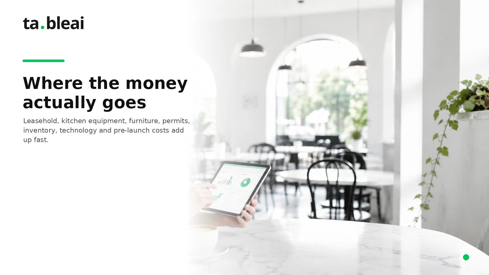 Where restaurant startup money actually goes