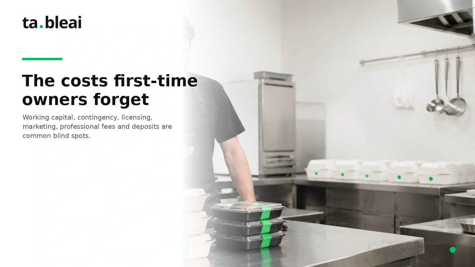 The startup costs first-time restaurant owners forget