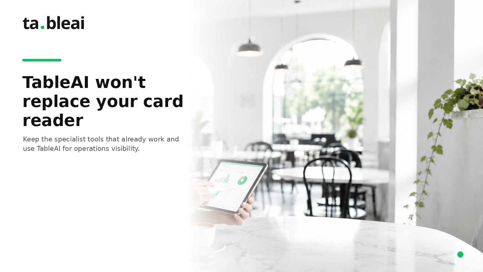 TableAI won't replace your card reader