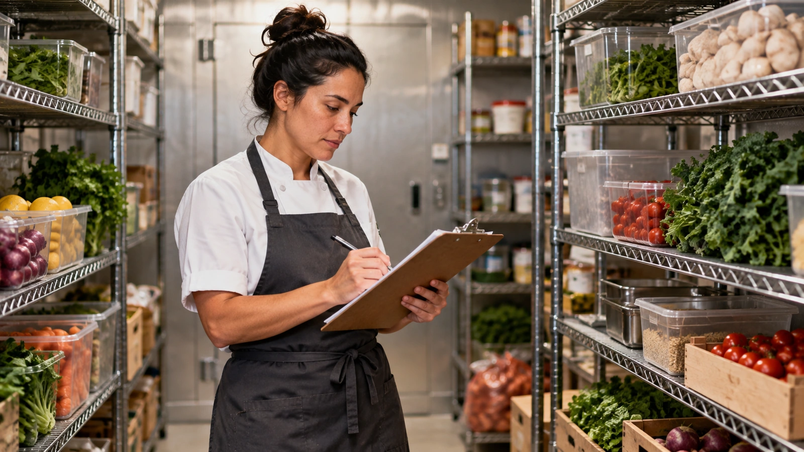 Physical restaurant shelf count