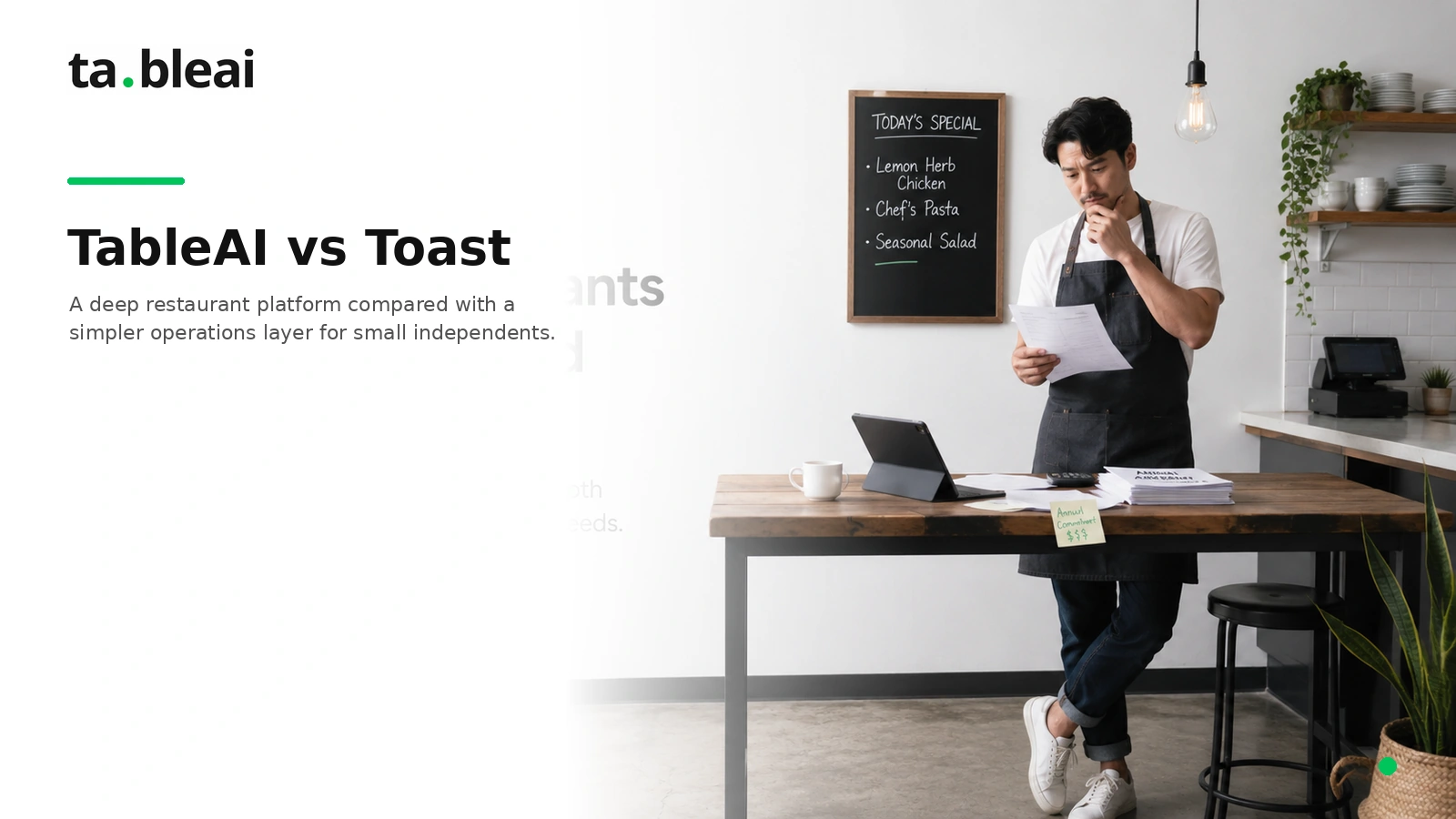 TableAI vs Toast — honest 2026 comparison